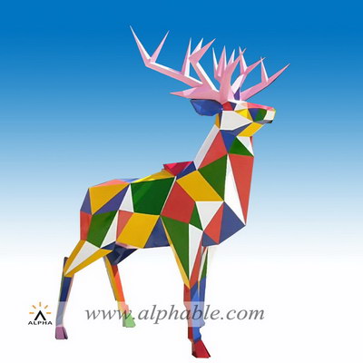 Original metal deer art STL-031