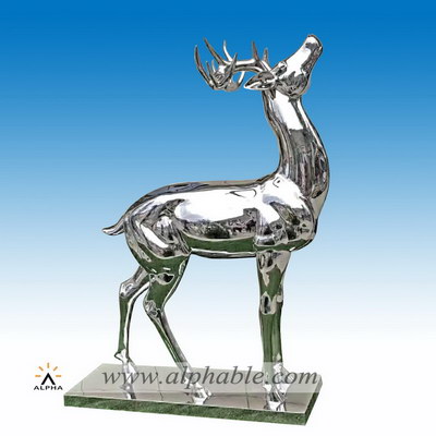 Metal deer statue STL-047