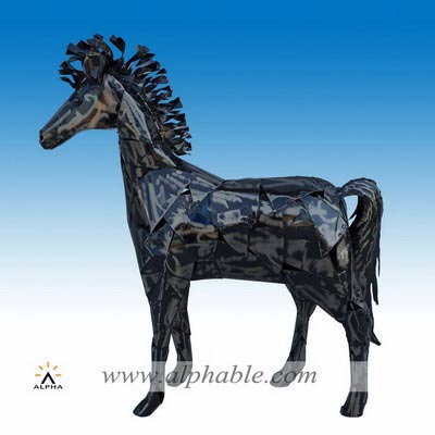 Dark metal modern horse art STL-118