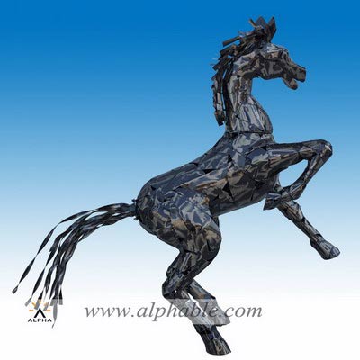 Large iron horse statue STL-119