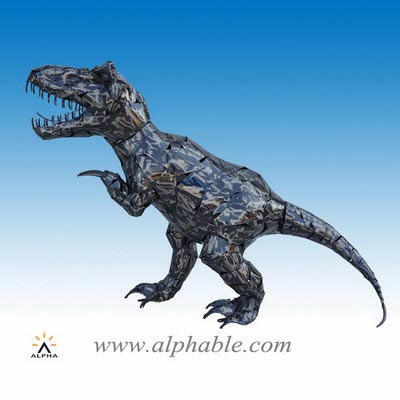 Metal dinosaur sculpture STL-121
