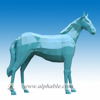 Garden metal horse art sculpture STL-142