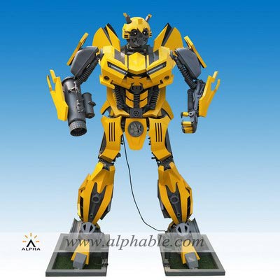 Giant metal bumblebee transformer statue MTS-006