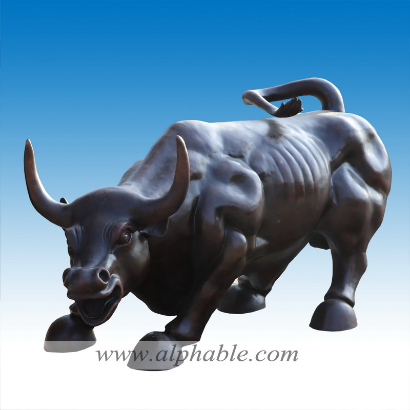 Bronze wall street bull statue reproduction CA-038