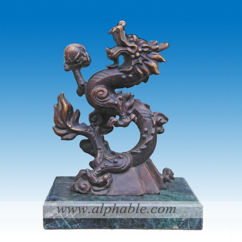 Bronze Chinese dragon sculpture CA-069