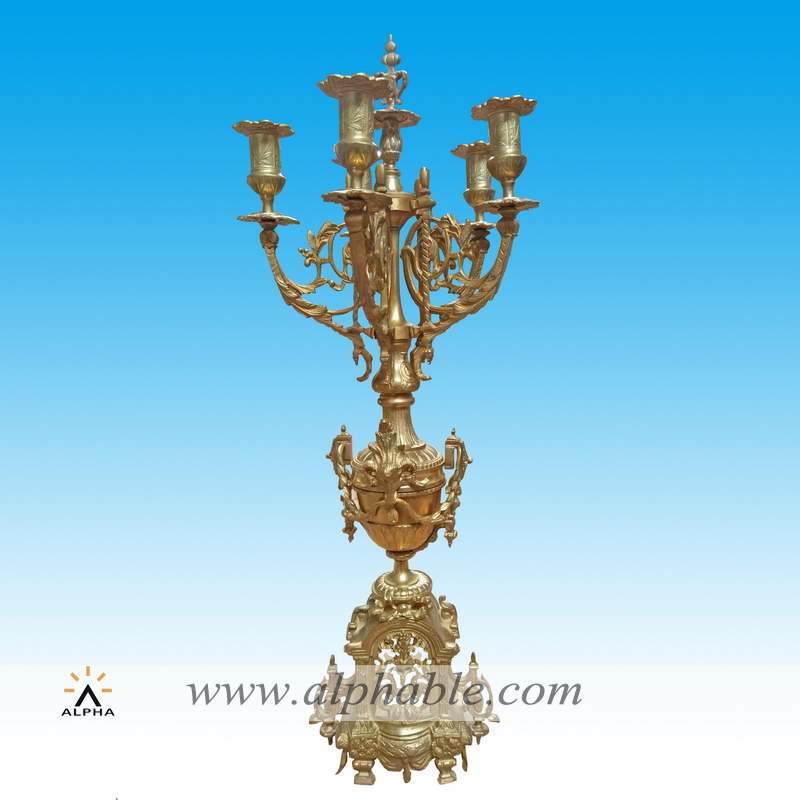 Bronze gold candle holders CCD-006