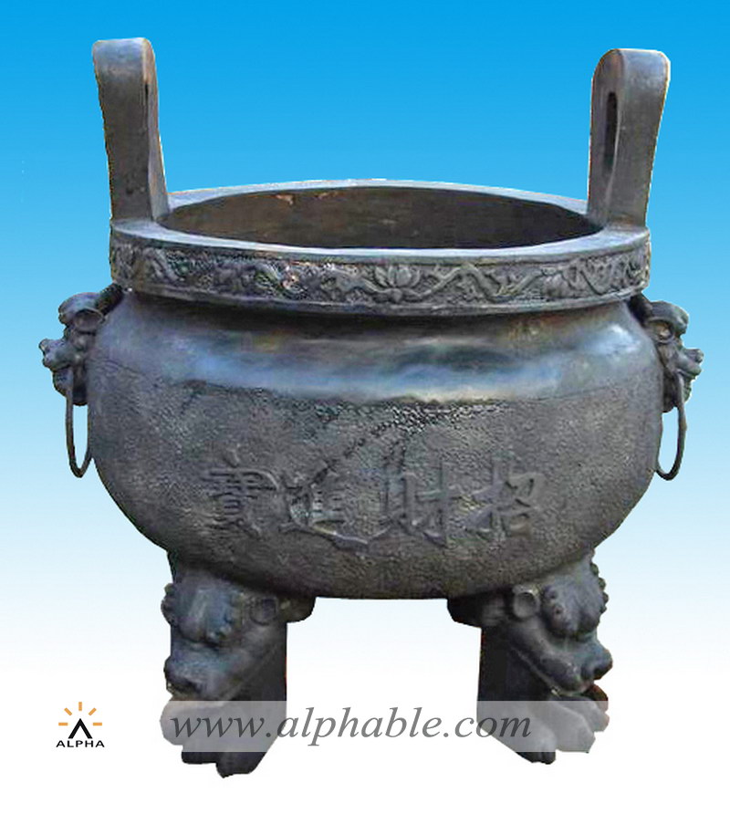 Temple use bronze incense burner CP-002