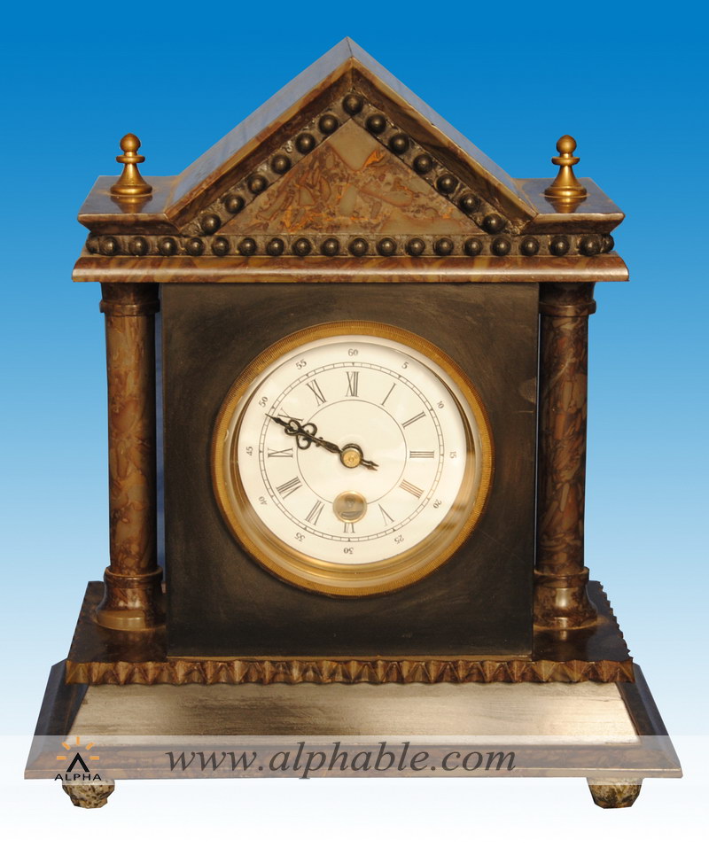 French slate mantel clock CC-059