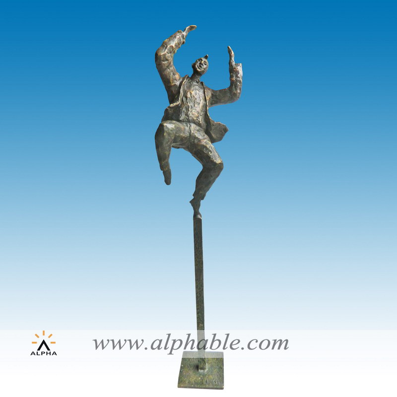 Cast bronze modern figurative sculpture CMS-035