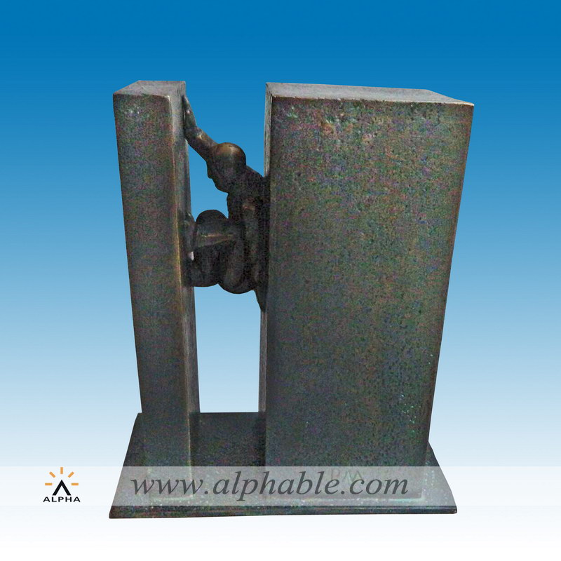 Bronze contemporary abstract sculpture CMS-039