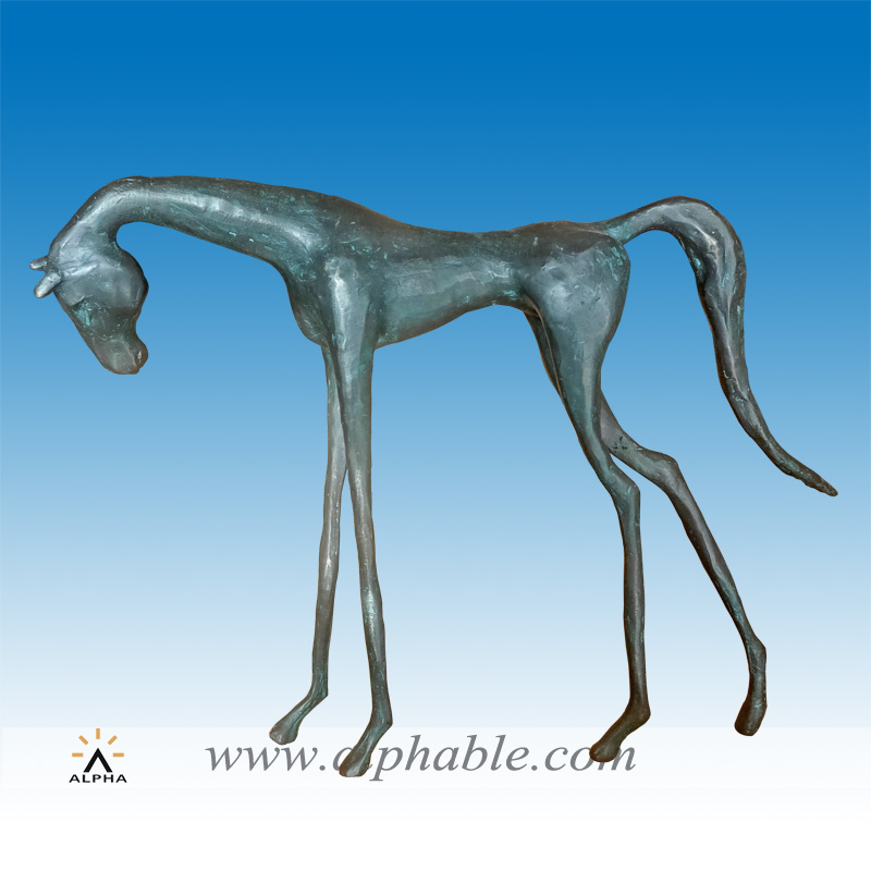 Bronze abstract horse sculpture CMS-056