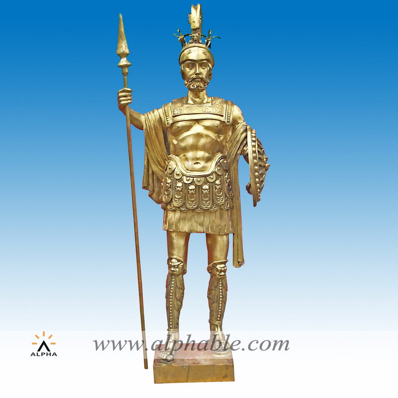 Bronze Greek warrior sculpture CCS-011