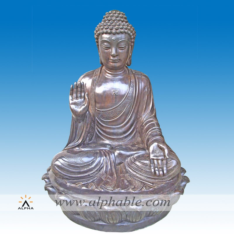 Bronze meditating buddha statue CCS-054