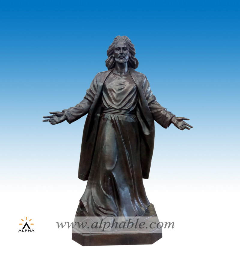 Outdoor cast bronze Jesus statue CCS-107