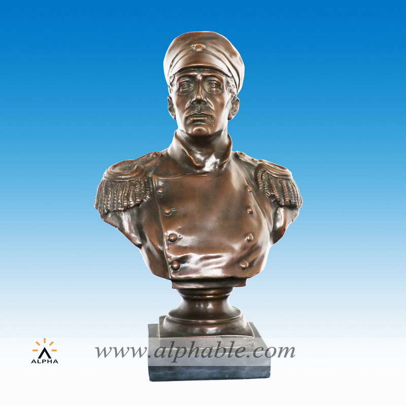 Bronze general bust sculpture CCS-133