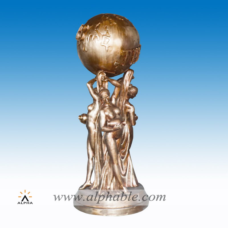Bronze the world is yours sculpture CCS-136