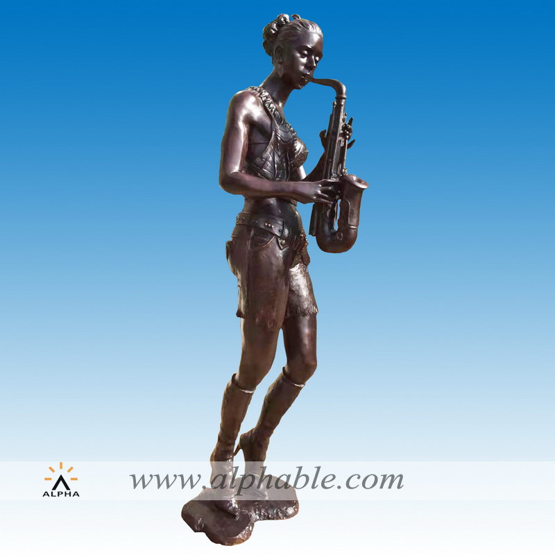 Bronze music theme statue CCS-154