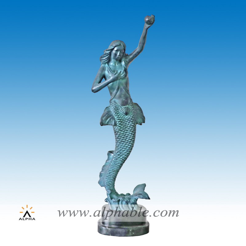 Casting bronze mermaid sculpture CCS-185