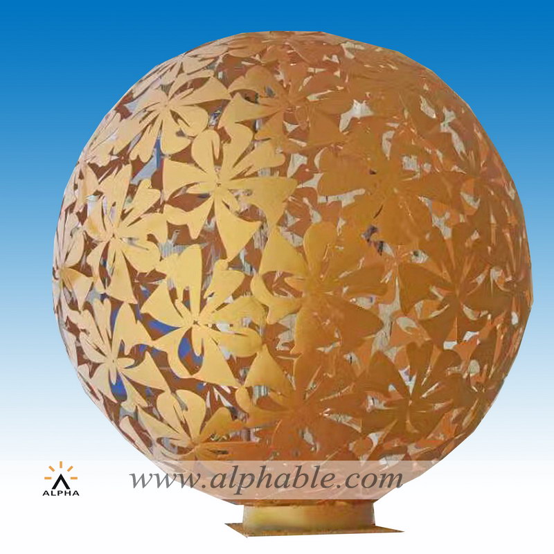 Metal decorative sphere STL-037