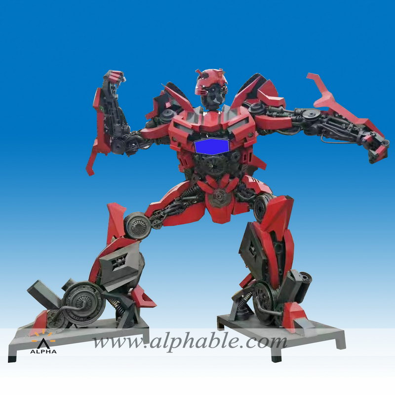 Custom metal transformers statues MTS-010