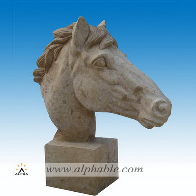 Home decor stone horse head sculpture SA-008