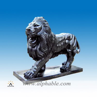 Black lion garden statues SA-011