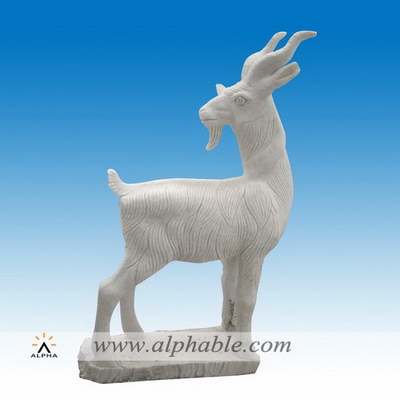 Garden marble goat sculpture SA-021