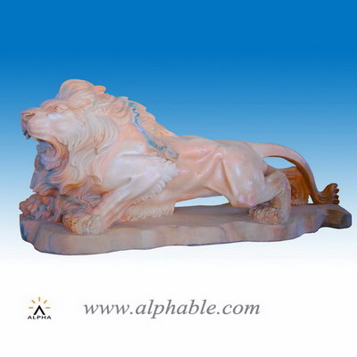 Lawn decor marble lion statue SA-029