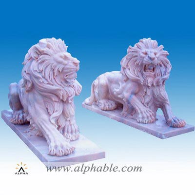 Life size marble lion sculpture SA-039
