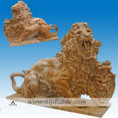 Garden lion statues for sale SA-042