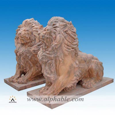 Large lion yard statue SA-046