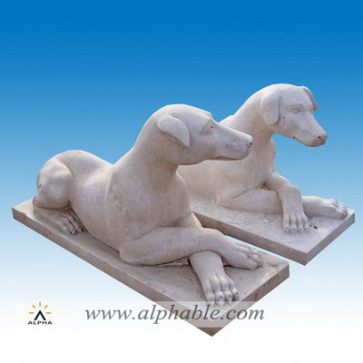 Stone dog garden sculpture SA-053