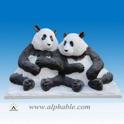 Marble panda sculpture SA-060