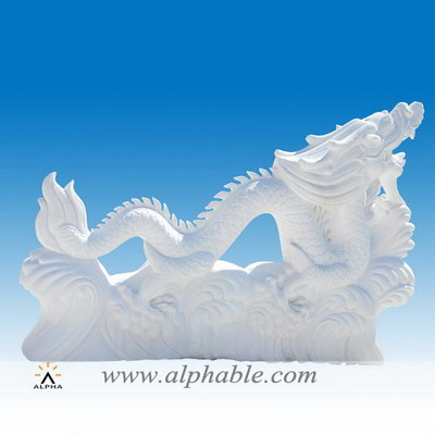 Marble Chinese dragon sculpture SA-073