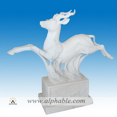 Garden marble antelope sculpture SA-076