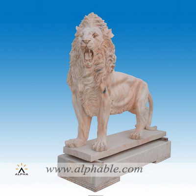 Marble lion garden statues for sale SA-077