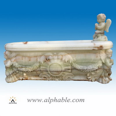 Carved jade luxury bath tubs ST-016