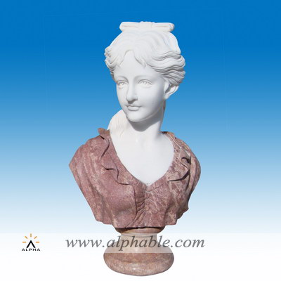 Marble female bust statue SB-039