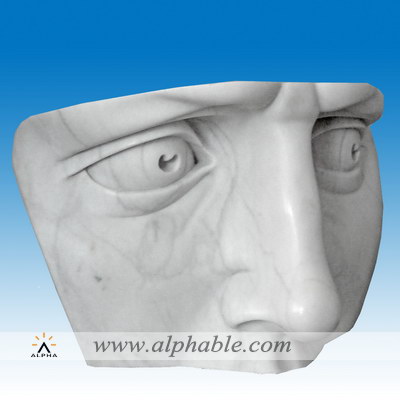Marble modern face sculpture SB-095