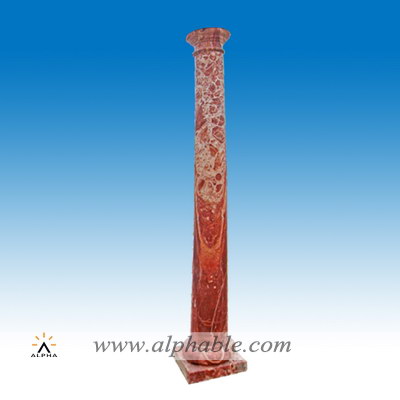 Red marble Tuscan column SP-003