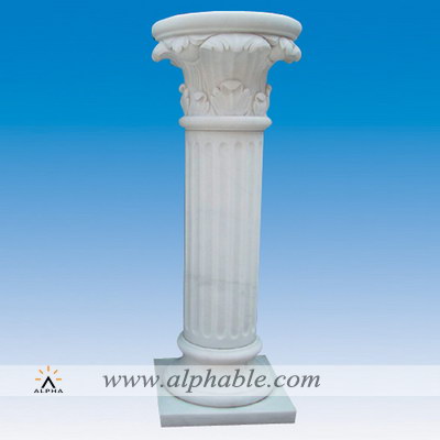 White marble pedestal column SP-037