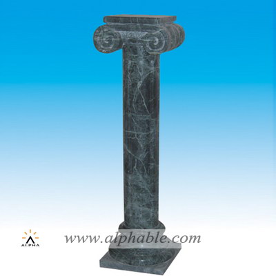 Green marble Ionic pedestal column SP-038