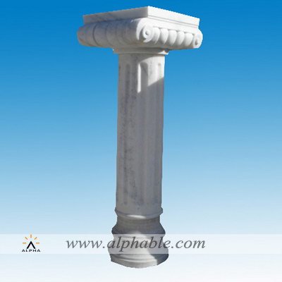 White marble pedestal stand SP-055