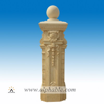 Solid stone gate columns SP-074