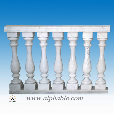 Cararra white marble balustrade SP-081