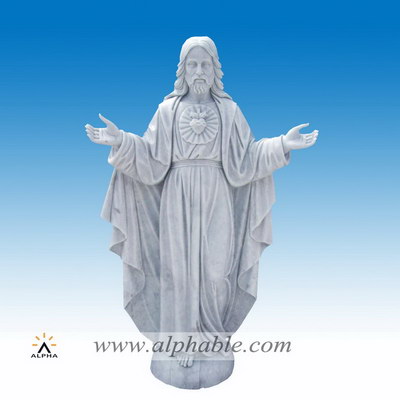 Marble sacred heart of Jesus statue SS-104