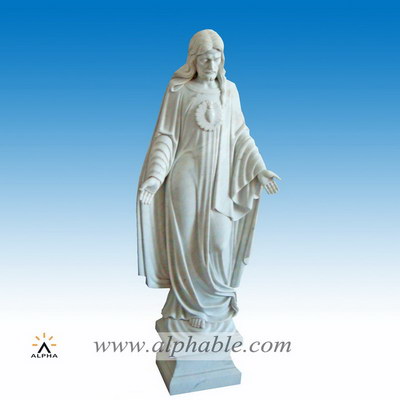 Marble Sacred heart statue SS-161