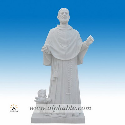 Marble St Dominic sculpture SS-363