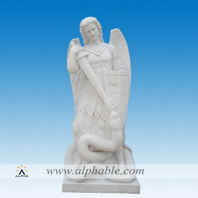 Marble saint Michael statue SS-386