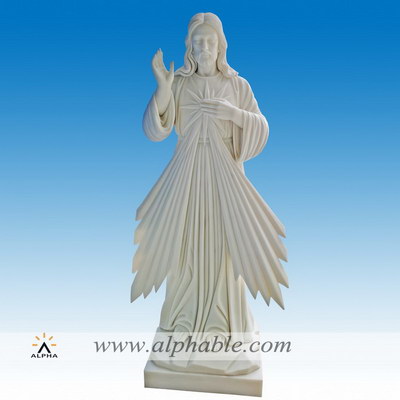 Marble Catholic divine Mercy Jesus sculpture SS-407